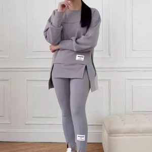 Ladies' casual sports set, loose fit