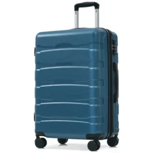 24 Inch Hardshell Checked Luggage, Spinner Wheels, TSA Lock